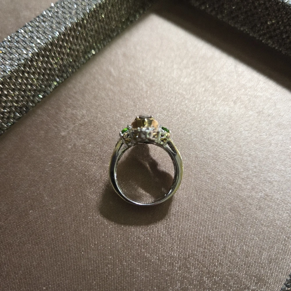 Gems En Vogue Two-Tone Ammolite Ring